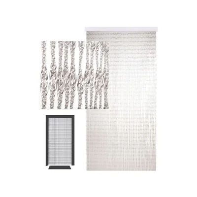 Image de DEFACTO Rideau de porte à fils 90 x 200 cm - Rideau suspendu à fils scintillants pour portes - Christ all - fabriqué en Italie - Goccia