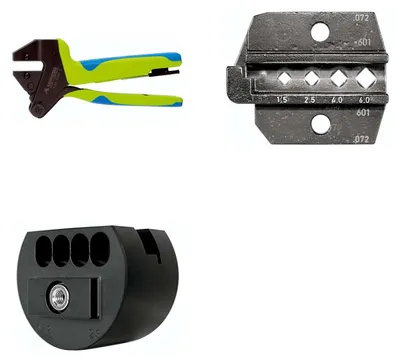 Produktbild von 624 072 3 0 K2 Rennsteig Werkzeuge GmbH Crimpzange PEW12 für gedrehte Kontakte Querschnitt 1,5mm² - 6mm² - 1 Stück