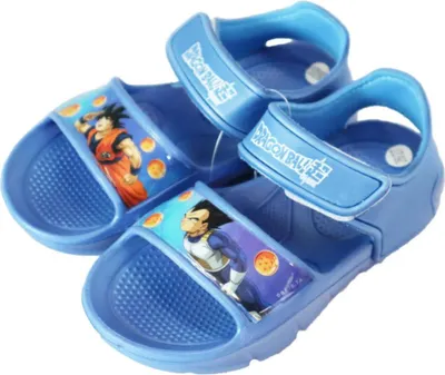 Produktbild von Anime Dragonball Super Jungen Sandalen Badeschuhe Latschen Klett – Blau / 26/27