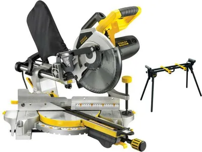 Produktbild von Stanley Gehrungssäge 254Mm 2000W mit Vorschub Fme720 + Ständer Fme790
