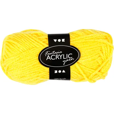 Produktbild von Creativ Company 421790, Gelb, Acryl, 80 m, 40 °C, 50 g