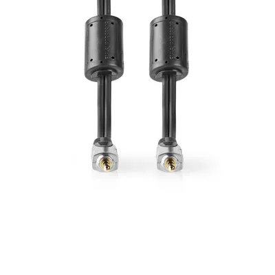 Produktbild von Nedis Stereo-Audiokabel - 3.5 mm Stecker - 3.5 mm Stecker - Vergoldet - 5.00 m - Rund - Anthrazit - Blister