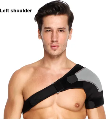 Produktbild von Schulterbandage für Damen und Herren | Orthopädische Schulter-Kompressionsmanschette für zerrissene Rotatormanschette, verlegtes Wechselstromgelenk und andere Verletzungen | Schulterstütze zur Schmerzlinderung,Black+Grey,left shoulder