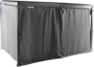 Produktbild von Vorhänge für pergola "avila" schiefer 4x3m aus polyester - Hespéride