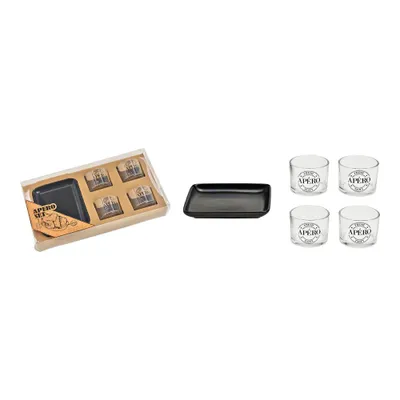 Productafbeelding van Keramische tapasset, zwart, 5-delig
