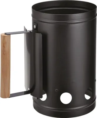 Produktbild von Bambelaa! Grillkohleanzünder Anzündkamin BBQ Grillanzünder Grillstarter Grill Holzkohle Ofen Anzünder Kohlestarter Schwarz