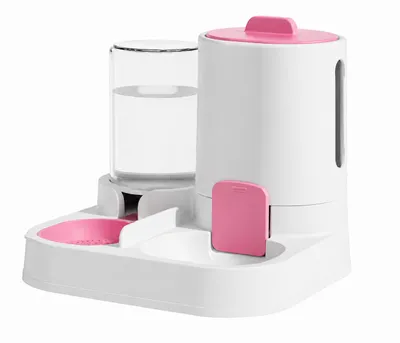Produktbild von KANDONEX 2in1 Futter- & Wasserspender mit Edelstahlnapf, KI-generiertes Bild