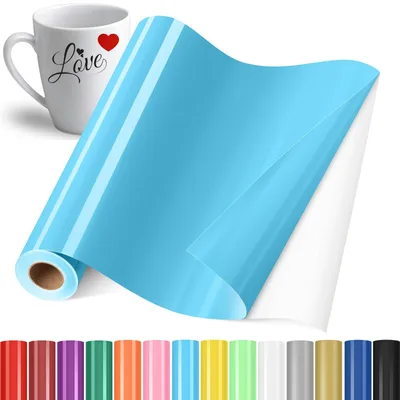 Productafbeelding van Zelfklevende plotfolie - Vinylfolie voor snijplotters - Benodigdheden voor knutselen - 30,5 cm x 305 cm