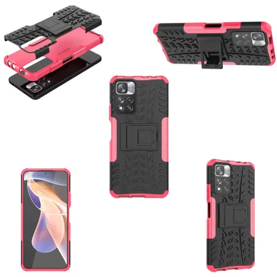 Obrázek produktu pro Pro Xiaomi Redmi Note 11S / 11 4G Hybrid Outdoor Pink Kryt na mobilní telefon