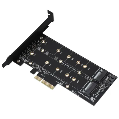 Produktbild von Adapterkarte,PCI Adapterkarte,PCI-E,PCI-E Riser,PCI-E Extender,PCI-E Erweiterungskarte,2 Ports Adapterkarte