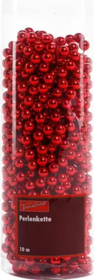 Produktbild von TrendLine Perlenkette bruchfest, langlebig 10 m rot