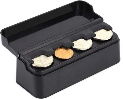 Produktbild von Münzorganizer mit Federmechanismus – 115 cm, Schwarz