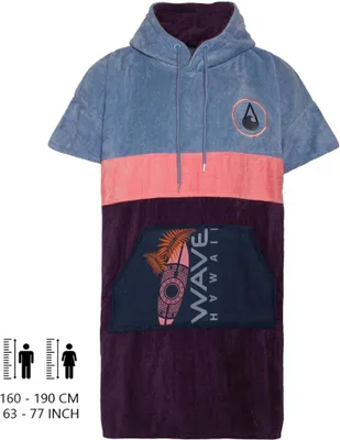 Produktbild von Wave Hawaii Baumwolle Velours Poncho Kiholo, Size M WH4075