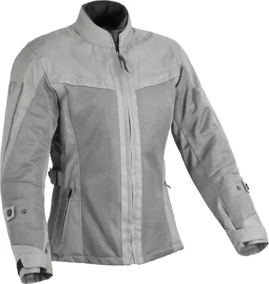Image de Veste textile moto DIFI Joni Aerotex pour femme, gris clair, L