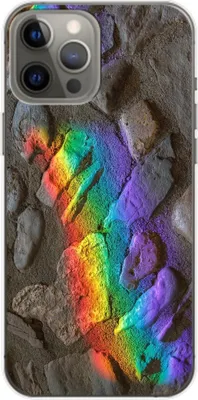 Produktbild von König Design Hülle kompatibel mit Apple iPhone 14 Plus Kunststoff Soft Handyhülle - Handy Case Regenbogen Steine