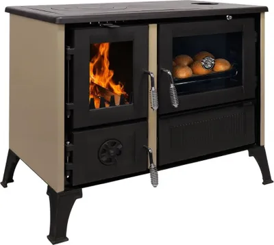 Produktbild von 365® Küchenherd Cook Smart beige emailliert 8 kW Gusseisen A+