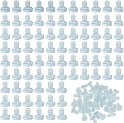 Produktbild von Deurstopper aus Gummi - Transparent - 400 Stück - 5 mm - Klapdeur Dämpfer
