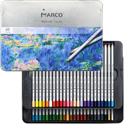 Imagen del producto de Set de lápices de colores, 48 colores, de forma hexagonal, de madera, para uso escolar