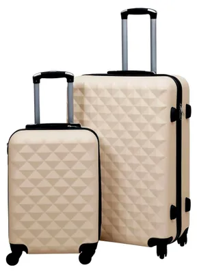 Produktbild von Hartschalen-Trolley-Set, 2-teilig, in Gold, aus ABS