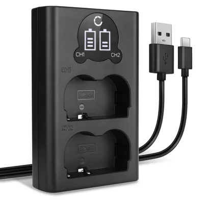 Image de CELLONIC Chargeur Double BP-511 BP-512 Smart et Rapide compatible avec Alimentation Dual CB-5L + Câble USB de Charge