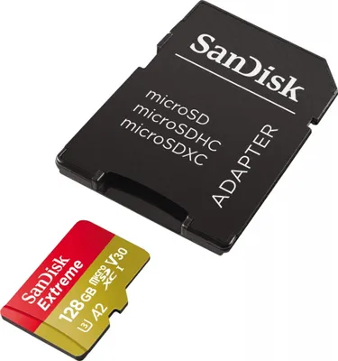 Obrázek produktu pro SanDisk microSDXC 128GB Extreme A2 C10 V30 UHS-I U3