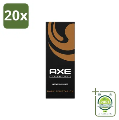 Produktbild von 20 x Axe Aftershave Dark Temptation mit Schokoladenduft - 100 ml - Großpackung - 20 Stücke