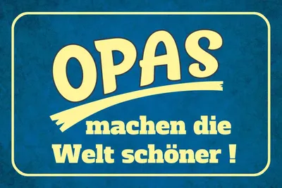 Produktbild von vianmo Holzschild 20x30 cm Opas machen die Welt schöner Opa Oma