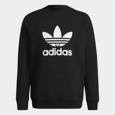 Produktbild von Adidas Adicolor Trefoil Crewneck Pullover Schwarz - Herren Pullover - H06651