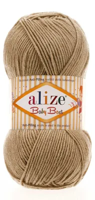 Produktbild von 100g Strickgarn ALIZE Baby Best uni Babywolle Wolle Antipilling, freie Farbwahl