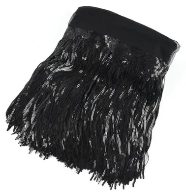 Productafbeelding van Sequins en Franje Decoratieband van 20 cm Breed voor DIY