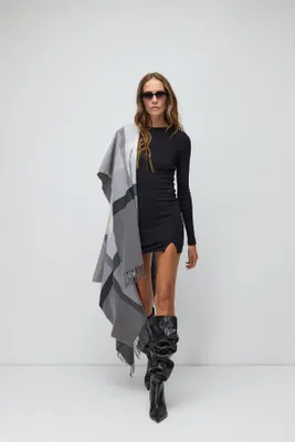 Produktbild von Minikleid mit Schlitz, Black, S