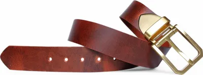 Produktbild von FRONHOFER Best Patina® hochwertiger 4cm Herrengürtel, Messingschnalle, Sattlerleder