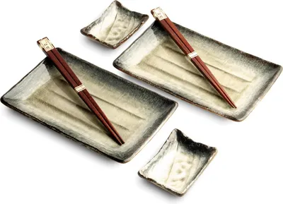 Produktbild von SUSHI TELLER SET | Sushi Geschirr Set | Mehrteiliges Sushi-Set