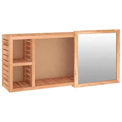 Obrázek produktu pro Zrcadlová skříňka 80 x 17 x 34 cm masivní ořechové dřevo