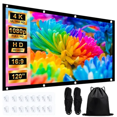 Produktbild von Projektionsleinwand, 120 Zoll, 16:9, Polyester, tragbar