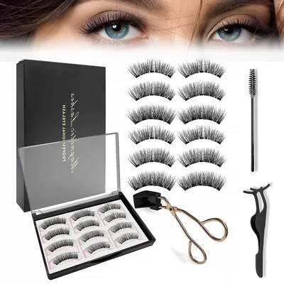 Produktbild von Magnetische Wimpern 6 Paar - Natürlicher Look ohne Eyeliner