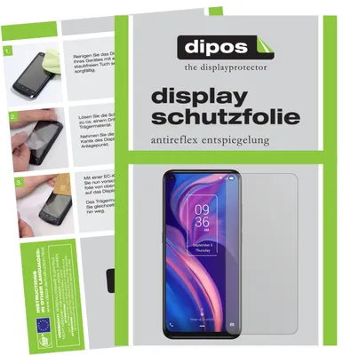 Produktbild von 2x Schutzfolie für TCL Plex matt Displayschutzfolie Folie Display Schutz dipos
