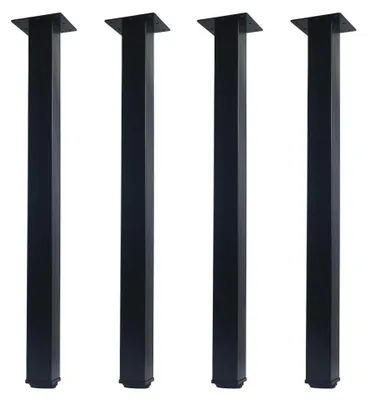Produktbild von Verstellbare Möbelbeine, schwarz, 60 cm, 4er-Set