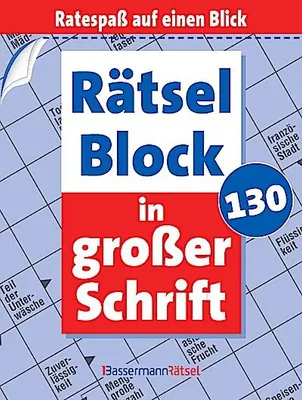 Immagine prodotto di Rätselblock in großer Schrift 130 (5 Exemplare à 2,99 EUR)
