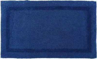 Produktbild von HOMESCAPES XXL-Badematte dunkelblau 70x120 cm aus 100% Baumwolle