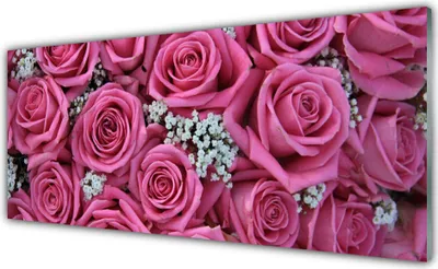 Produktbild von Glasbilder 125x50 Wandbild Druck auf Glas Rosen Pflanzen