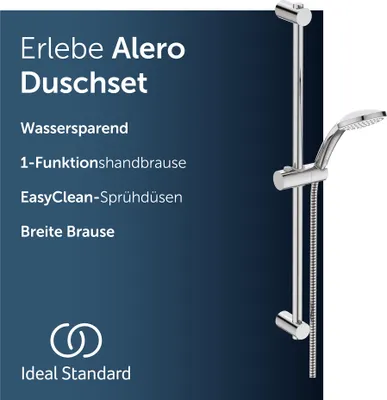 Produktbild von Ideal Standard Alero Brausekombination mit Brausestange, wassersparend – Chrom