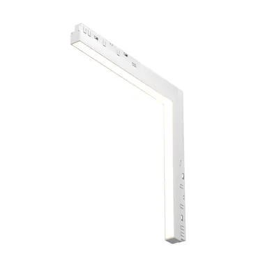 Produktbild von Maytoni  Langfeldleuchte für Magnetschienensystem Exility Basis Angle LED incl. Weiß aus Aluminum   Dimmbar 24W für Küche, Schlafzimmer, Wohnzimmer, Esszimmer, Lobby