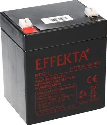 Produktbild von Effekta BT 12-5 Blei-Vlies Akku AGM VRLA 12V 5Ah