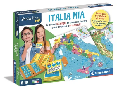 Immagine prodotto di Clementoni Sapientino Più 16417 Gioco da tavolo La mia Italia Educativo