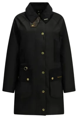 Productafbeelding van BARBOUR waterdichte waxjas voor dames, zwart - maat 10