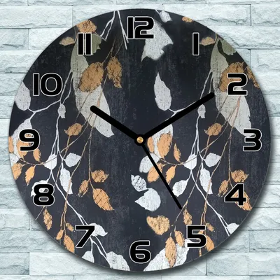 Produktbild von Wanduhr aus Glas Rund fi 30 Vintage Japanisch Quarz Deko Schlafzimmer Büro