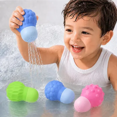 Produktbild von Badespielzeug 1 bis 3 Jahre, bunt, für Baby, Bad
