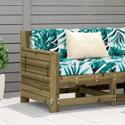 Produktbild von CLORIS Gartensofa mit Armlehne 69x62x70,5 cm Kiefernholz Imprägniert 844887