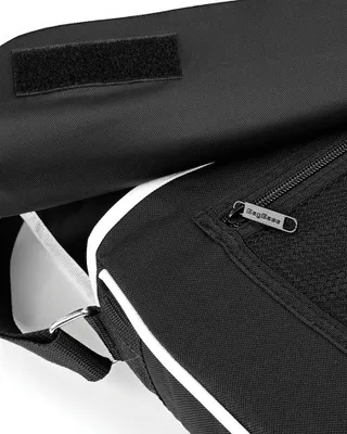 Produktbild von Bagbase Retro Messenger-Tasche, 12 Liter BC1315 (Einheitsgröße) (Schwarz/Weiß)